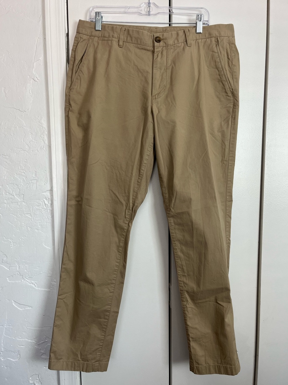 Men's Classic Cotton Chino Pants Tan 36